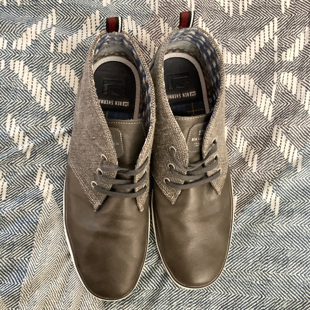 Ben Sherman lace up high top shoes